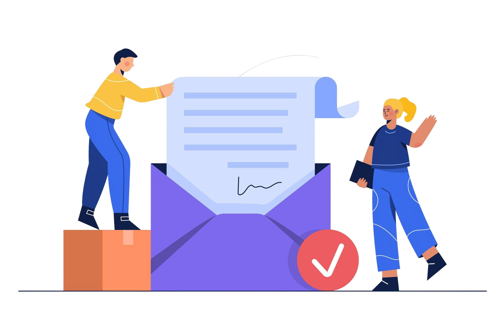 Your emails are signed and verified as genuinely from you, so they reliably reach the inbox